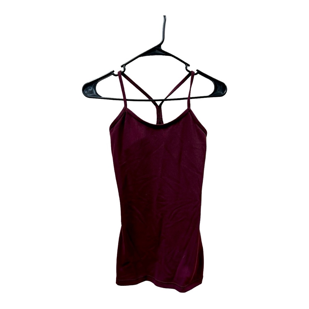 Lululemon Power Y Tank size 2 burgundy